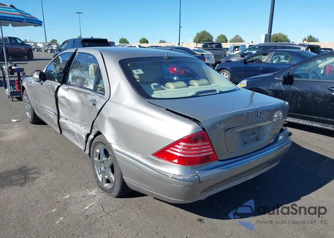 2005 Mercedes-Benz S 500 z USA, uszkodzony, nr VIN WDBNG75J45A451959